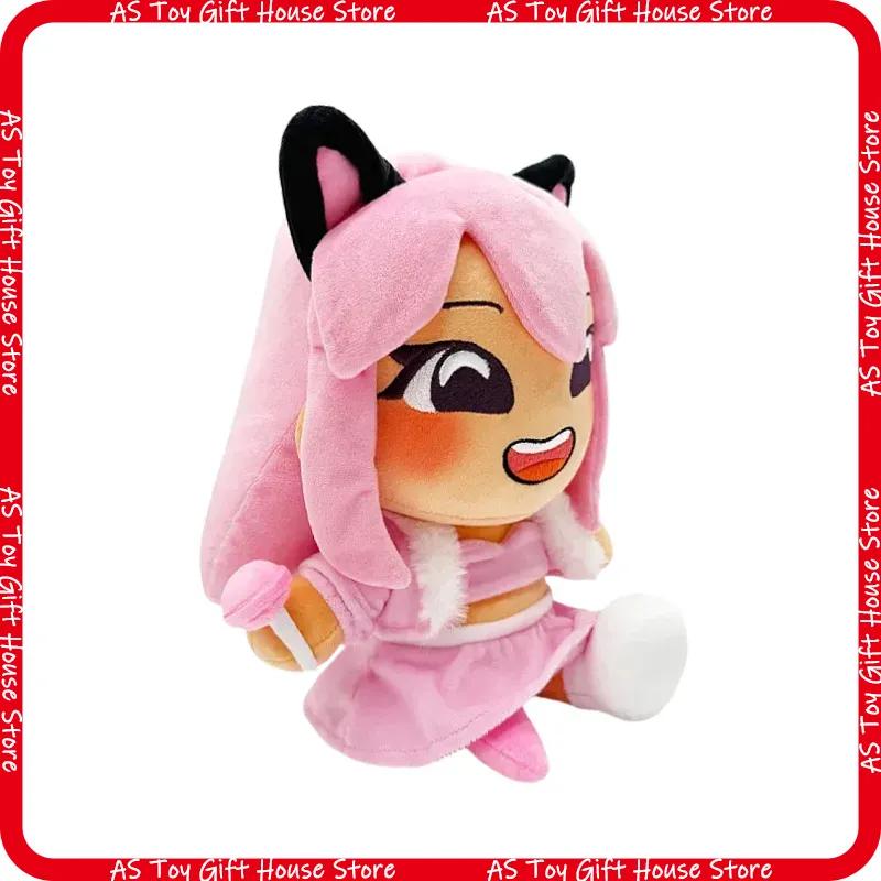 Roblox Layla Plush Doll Pink Cat Ear Soft Stuffed Plushie Youtube Influencer 24Cm 170G Birthday Holiday Gift For Game Fans