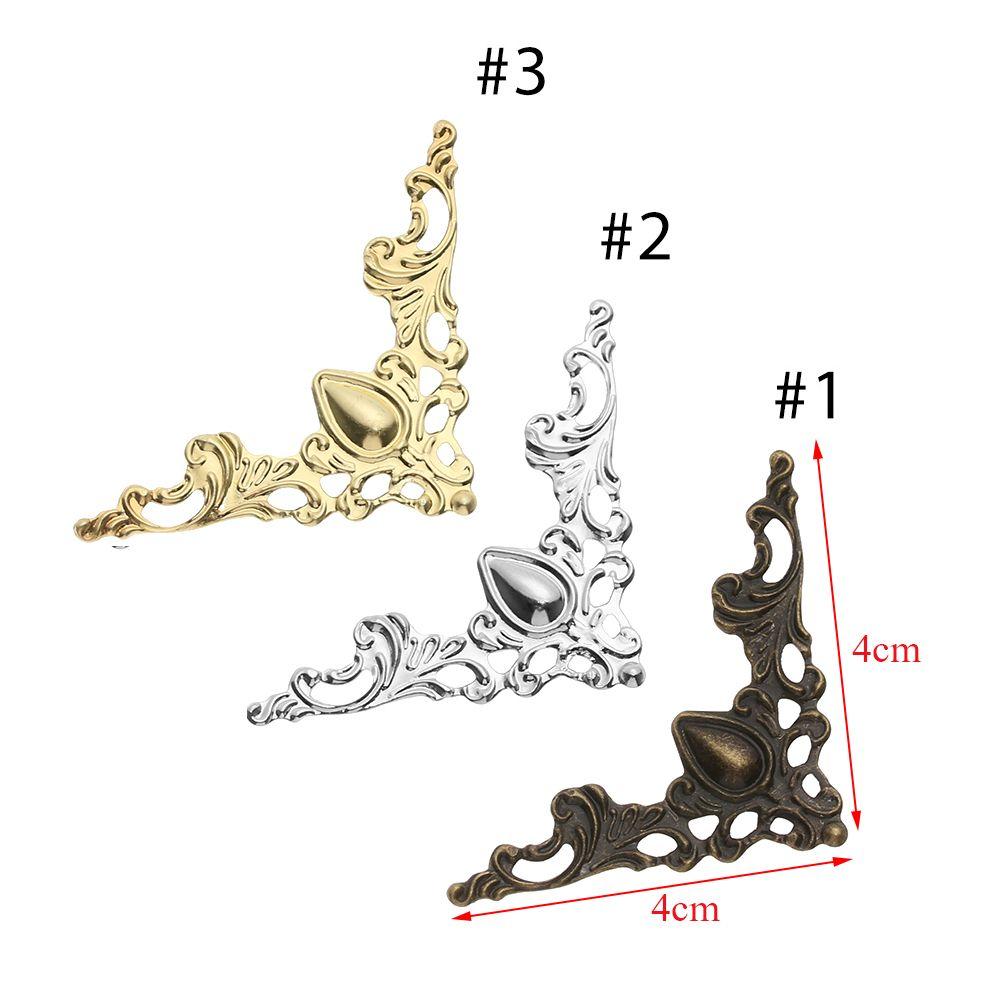 Metal Album Folders Scrapbook Antique Bronze Corner Brackets Box Decor Book Corner Protector