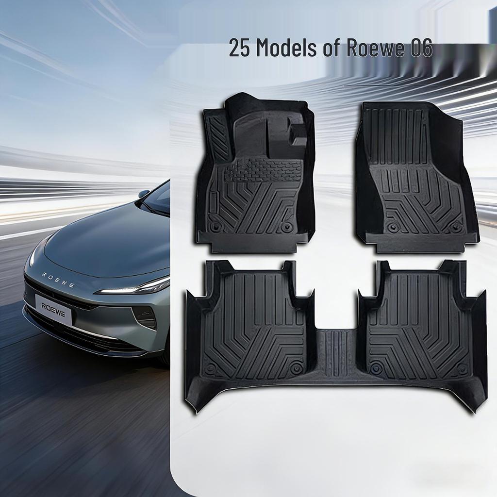 Коврики для пола Roewe D6: 26 новых моделей с полным покрытием из ТПЭ и премиальным ковриком в багажник