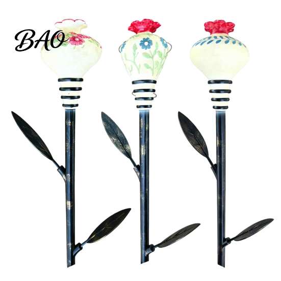 Bird Watching Supplies for Deck Hummingbird Feeder Garden Stakes, Vintage Flower Nectar Feeders, Shaped Outdoor Feeders Yard Patio Decor