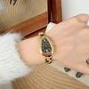 New Leather Leopard Print Vintage Luxury Women'S Quartz Watch, High-End Women'S Wristwatch, Timepiece And Accessories.