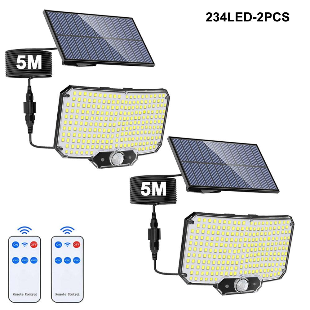 Солнечные прожекторы наружные 106/318 светодиодные солнечные прожекторы с дистанционным управлением солнечные охранные светильники настенные светильники водонепроницаемые 3 режима сад