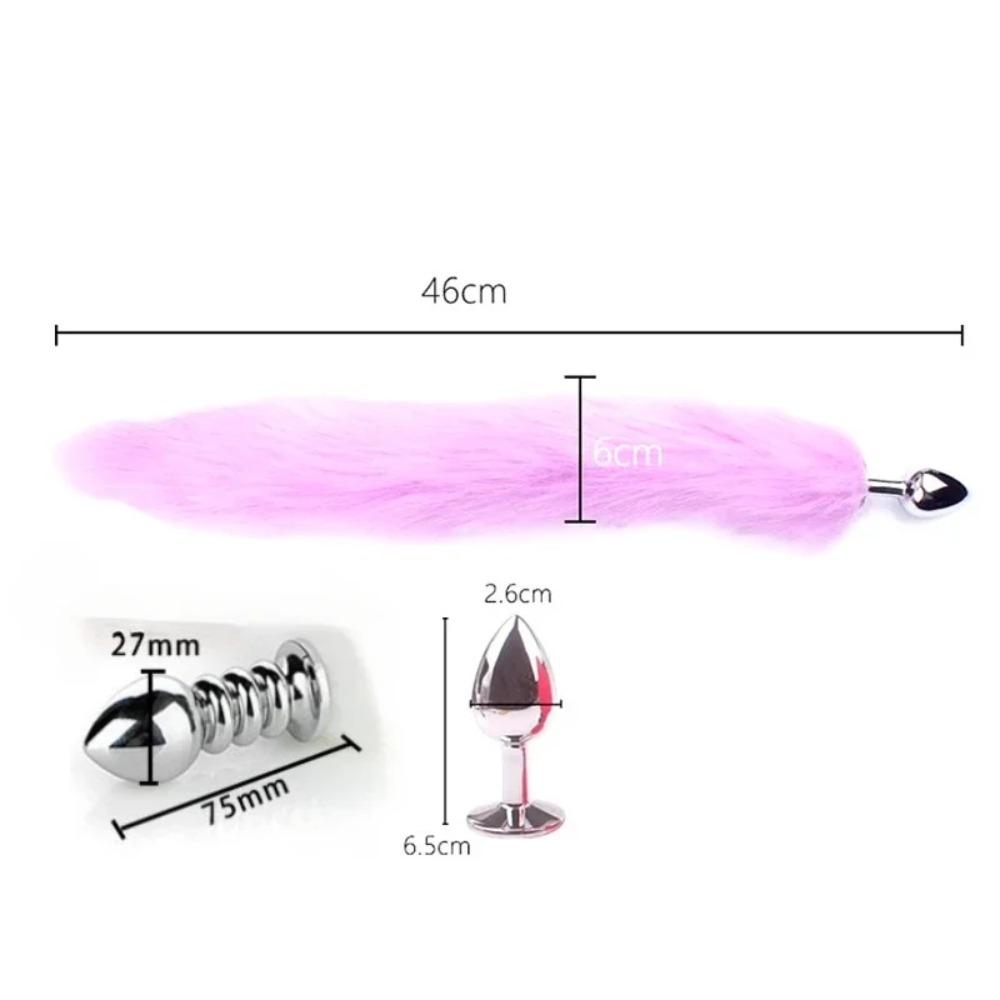 Сексуальный лисий анальный плаг хвост секс-игрушки для женщин взрослый секс-продукт мужчины дилатация косплей металл задний двор анальная пробка стимуляция точки G