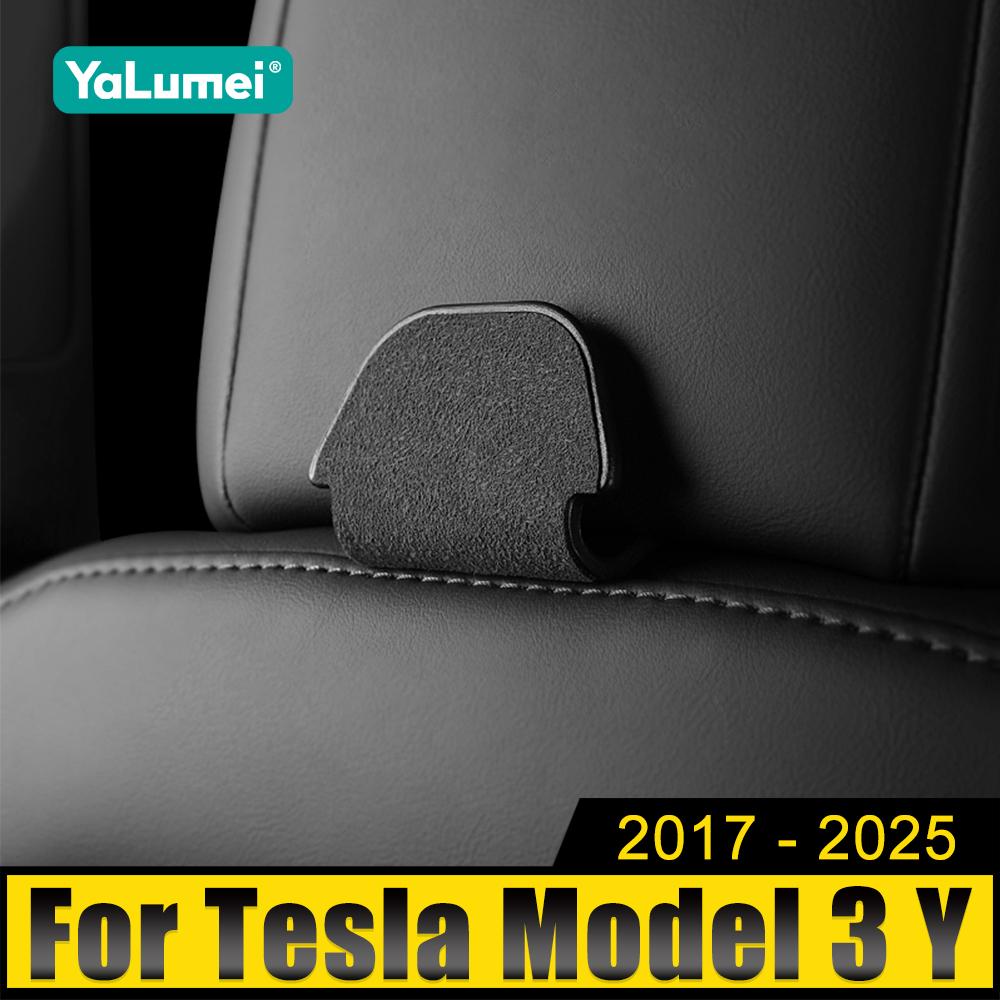 Для Tesla Model 3 Y 2017-2019 2020 2021 2022 2023 2024 2025 Вешалки для спинок автомобильных сидений Крепление на подголовник Держатель для хранения Крючки для сумок