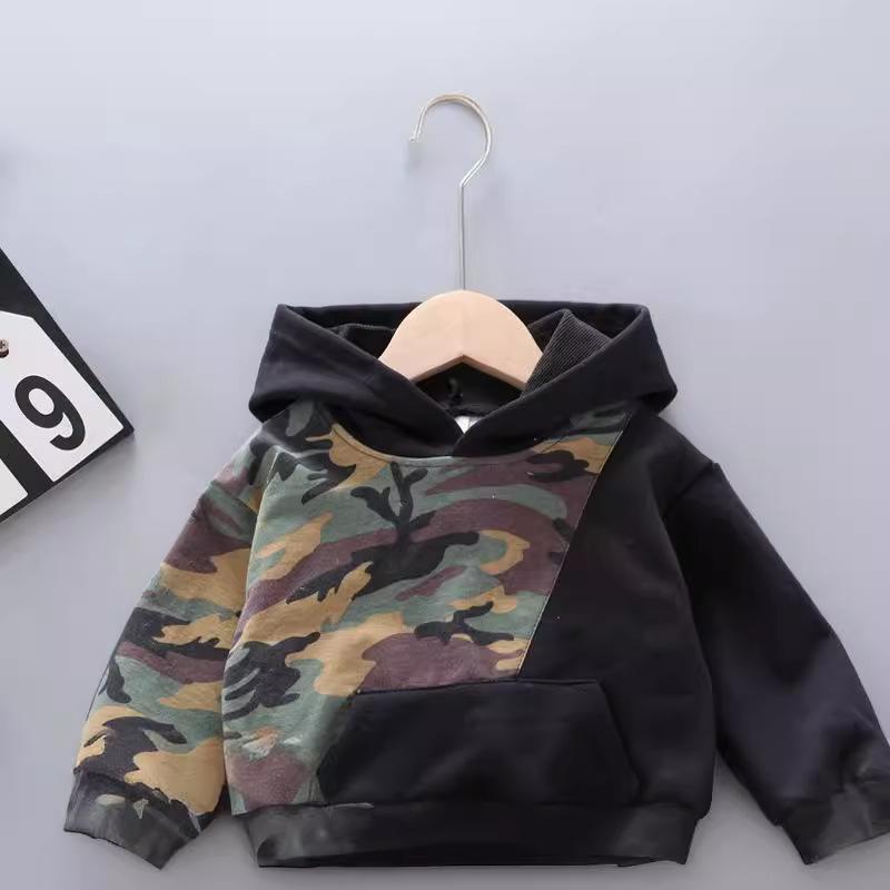 Осенняя мода детская одежда одежда для девочек повседневная одежда для мальчиков футболка с капюшоном штаны комплект из двух предметов костюм для малышей детские спортивные костюмы