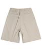 BLUFF Double-Tuck Wide Half-Band Shorts [Beige]