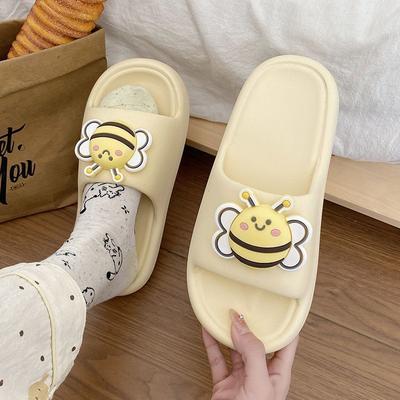 [] EVA тапочки женские мультяшные на толстой подошве крутые тапочки мужские и женские летние домашние тапочки для помещений