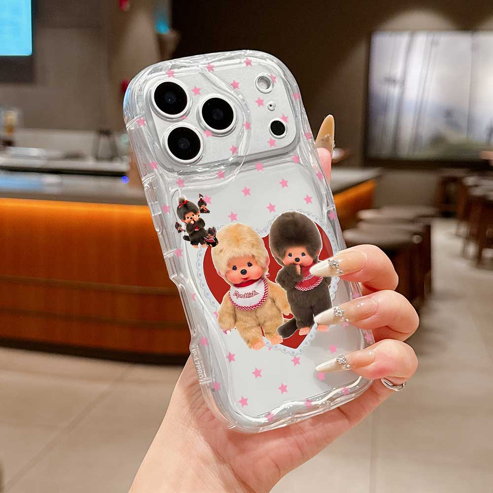 Ins Cute M-Monchhichis Phone Case For Samsung Galaxy A17 M16 A56 A36 A26 A16 A06 A35 A15 A54 A34 A24 A14 A04 A13 A73 A53 4G 5G
