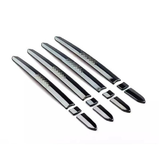 For Cadillac CT4 2020-2025 Black Steel Exterior Outside Door Handle Cover Trim
