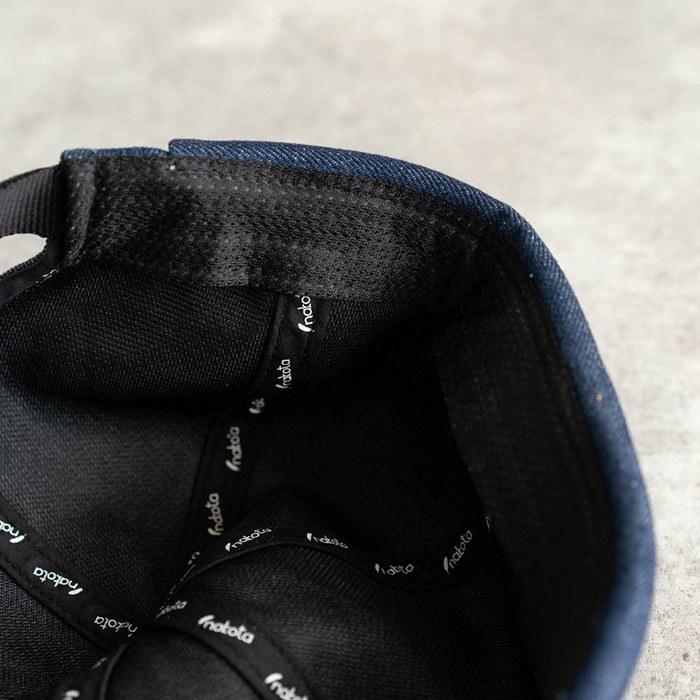 [Nakota] Denim Sweat Roll Cap Active Denim Roll Cap Fisherman Cap Hat Free Size Indigo