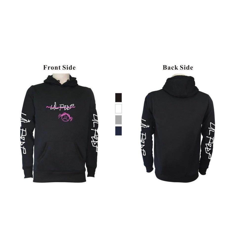 Peep Lil Love Sweatshirt Pullover Hip Hop Sad Face Women Men Rapper 1 Hoodies