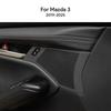 2PCS Top Suede Trim LHD RHD Sticker For Mazda 3 Axela      2024 2025 Car Door Horn Button Frame Accessories