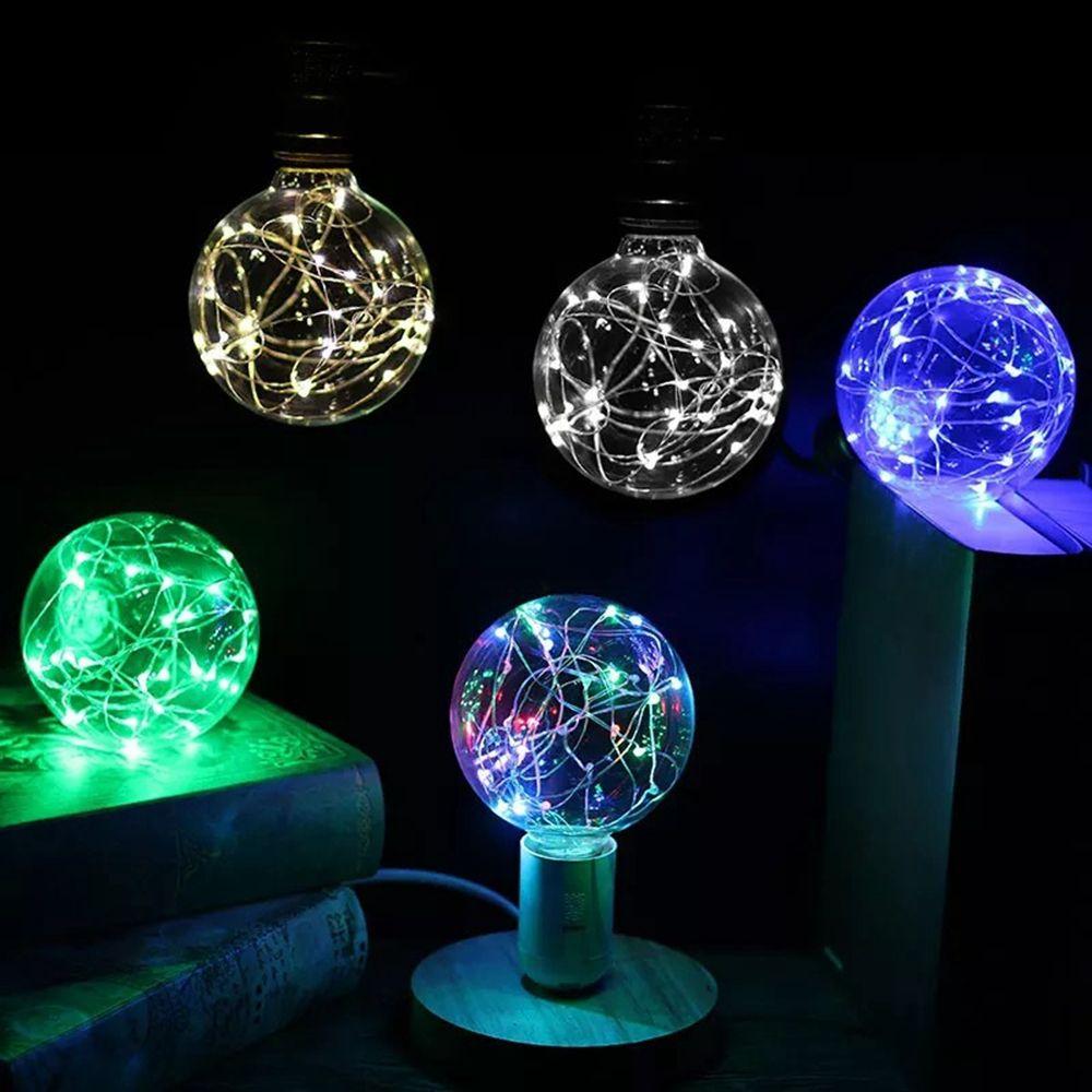 Wedding Party RGB Lighting Holiday LED Light Bulb Copper Wire Bulb String Light Night Light
