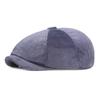 Corduroy Beret Female Octagonal Cap Youth Forward Cap Men's Newsboy Cap Painters Hats
