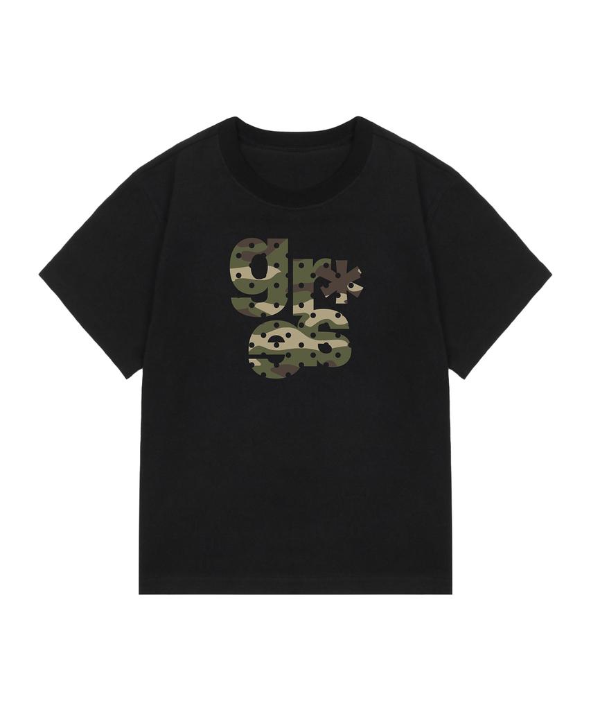 GRAVER [Unisex]Grae-S Camo Slim Short Sleeve T-Shirt_Black