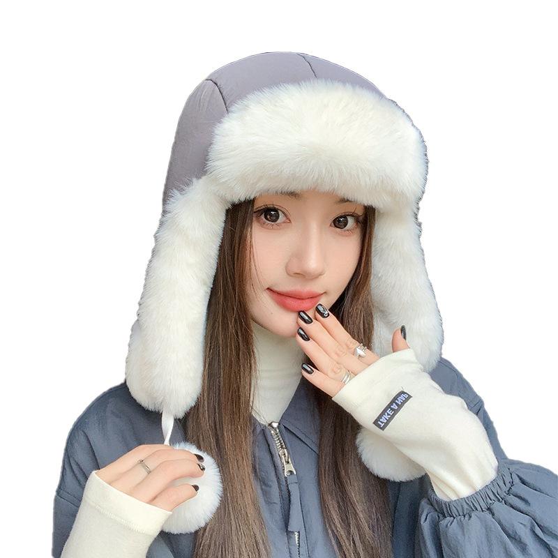 Детская зимняя ветрозащитная и теплая шапка Lei Feng для езды на велосипеде, защита ушей, утепленная и морозостойкая шапка для северо-востока Баотоу