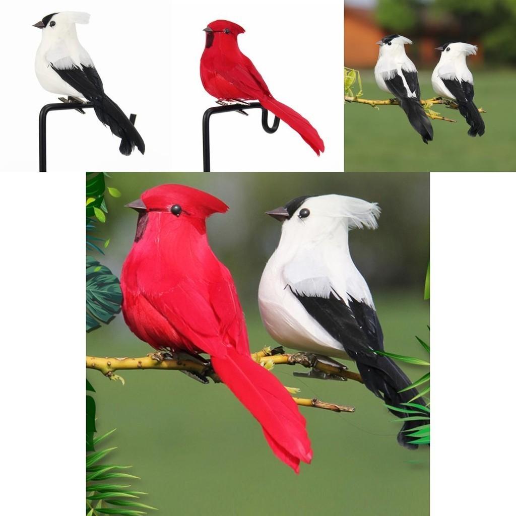 Handcrafted Foam Bird Sparrow With Real Feather For Unique Weddings