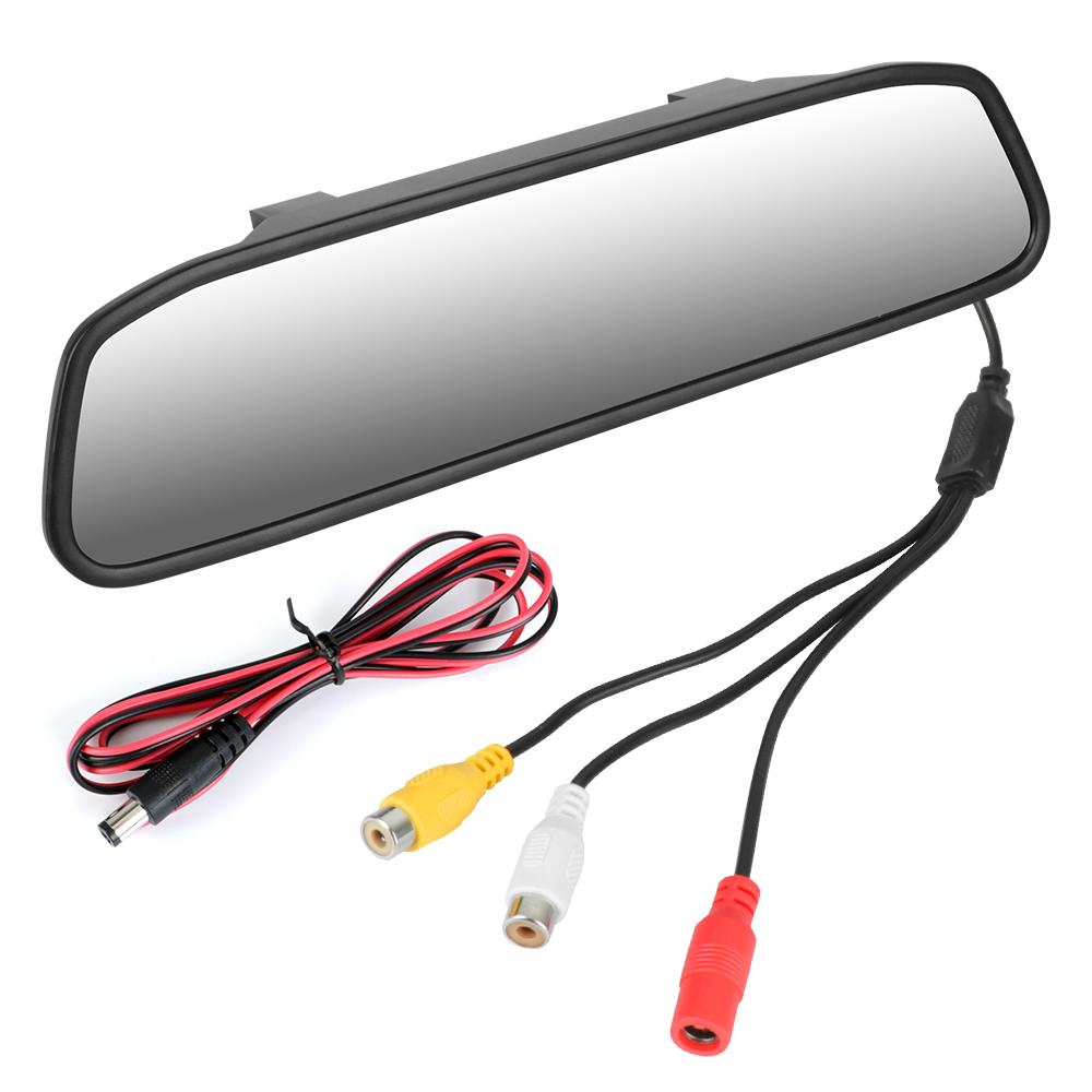 Automotive Accessories TFT LCD Color Monitor 4.3 Inch Rearview Car Rearview Mirror Display HD Video Auto Parking Monitor