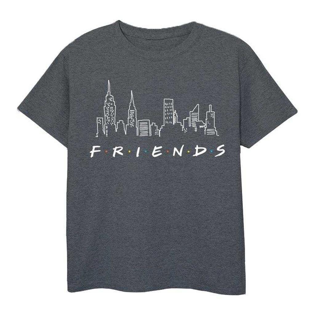 Friends Girls Skyline Logo Cotton T-Shirt