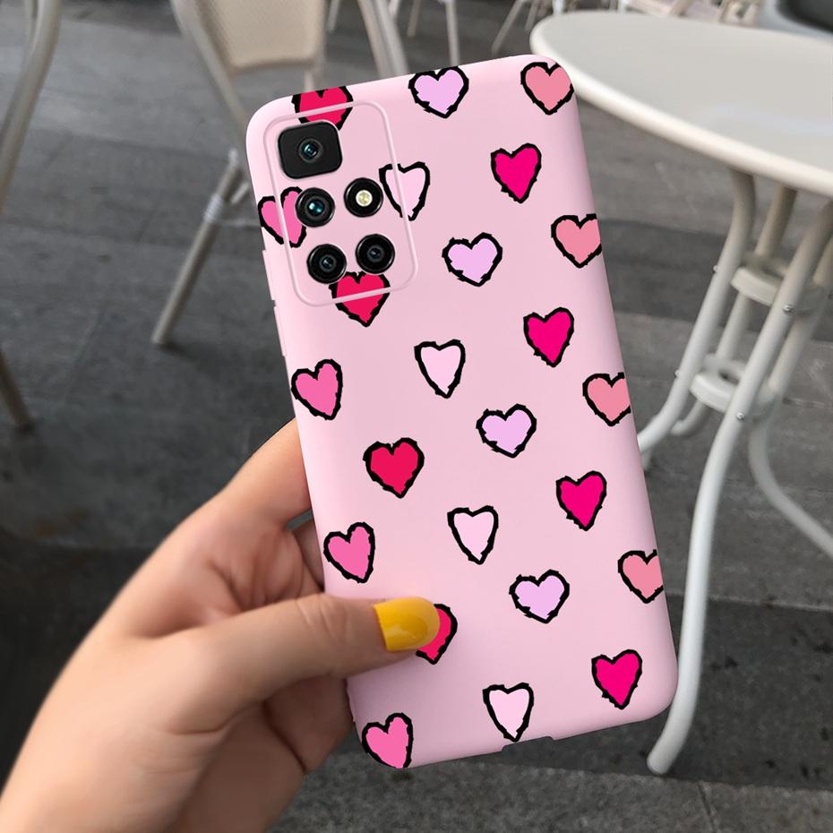 Case For Redmi 10 2022 Stylish Girl Flower Painted Cover For Xiaomi Redmi 10 Coque Fundas Redmi10 4G Soft Silicone Bumper