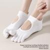 Breathable Pilates Yoga Socks Mesh Ballet Boat Socks New Five Finger Socks  for Dance Practice