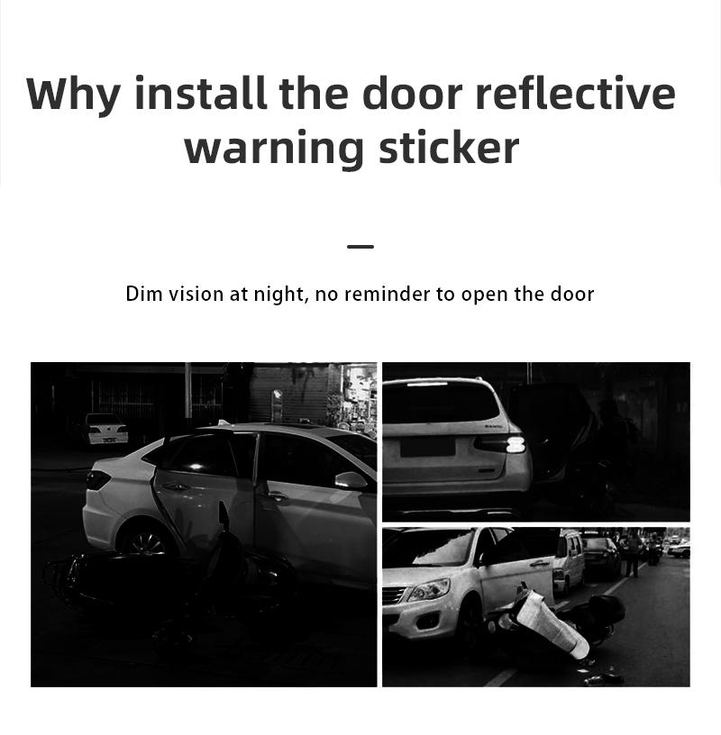 JVC5   4Pcs AMG Badge Car Reflective Strips Warning Stickers Car Styling For Mercedes Benz AMG A B C E G CLA GLA W211 W212 W214 W205