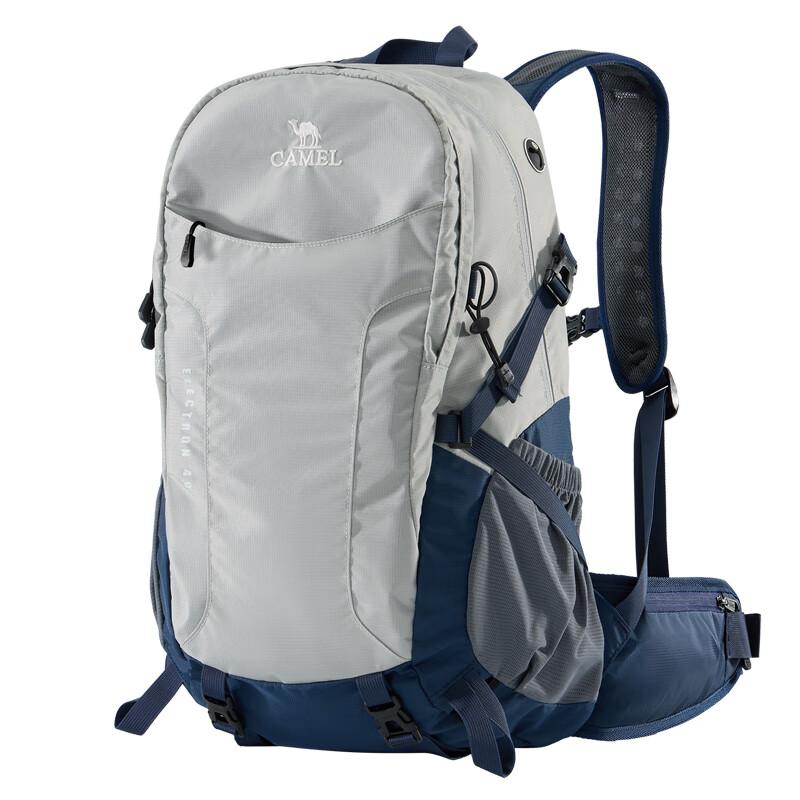 CAMEL Outdoor Hiking Backpack, Professional Trekking Backpack, Water-Resistant, Lightweight, 574D789643, Gray