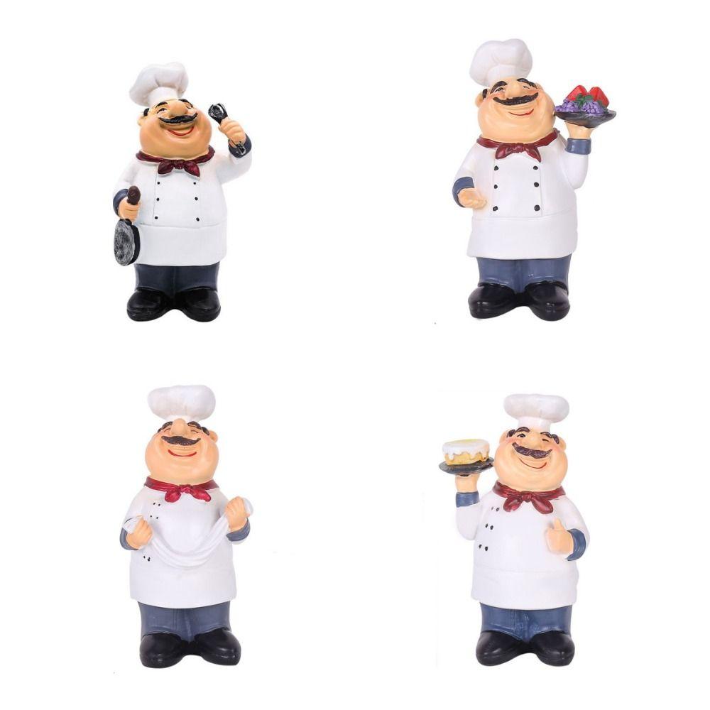 Simulated Farmhouse Cake Shop Decor Handicraft Chef Resin Figurines Bakers Food Lovers
