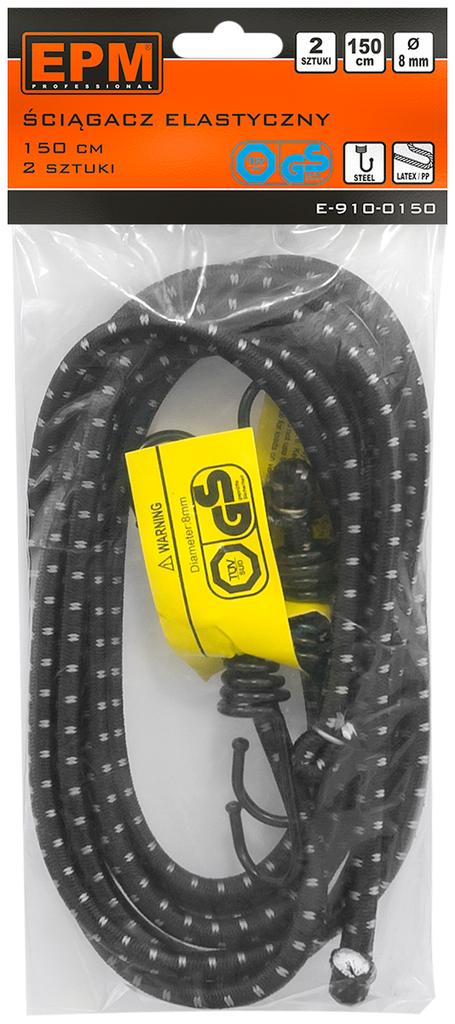 UNIVERSAL ELASTIC TIE 8MM*150CM - E-910-0150