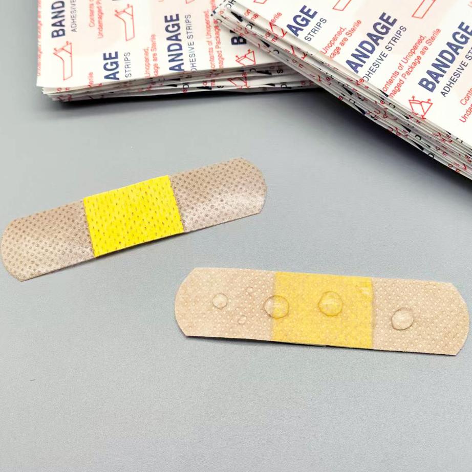 100Pcs Waterproof Breathable Cushion Adhesive Plaster Wound Hemostasis Sticker Band First Aid Medical Gauze