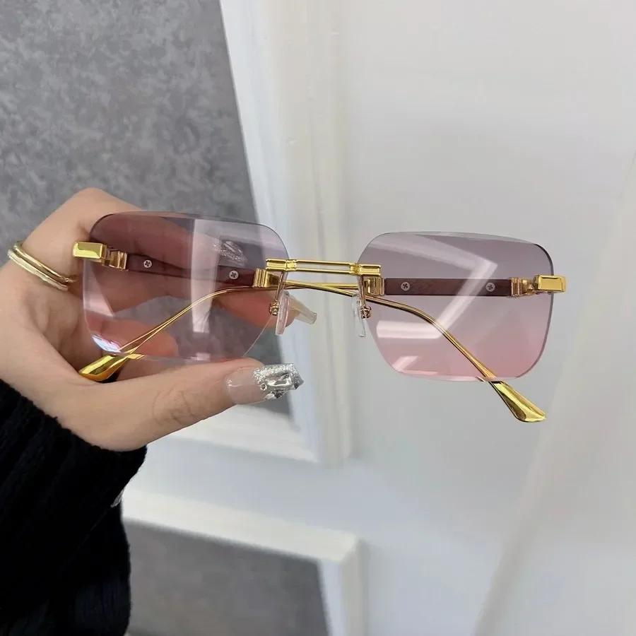 Square Gradient Sunglasses Women Fashion Vintage Oversized Mirror Retro Luxury Brand Men Eyewear