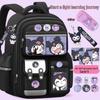 Kuromi 3D Large Capacity Lightweight Backpack for Girls (Grades 1-6) with Spine Protection