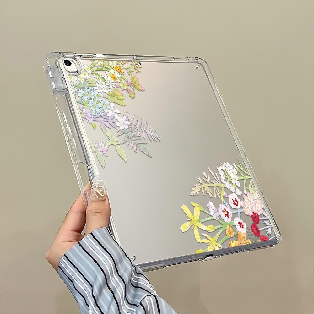 Маленькие свежие цветы подходят для наклейки на iPad Pro 11 дюймов с изогнутым краем Y, плотного защитного чехла, противоударного мягкого чехла с отсеком для стилуса