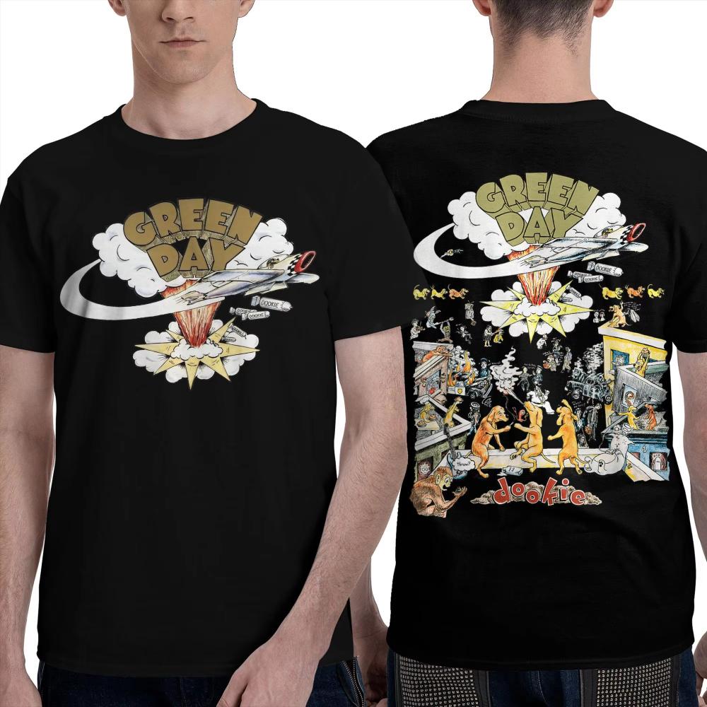 Dookie Scene Green Day Printed Tshirt Unisexs Women Creative Pure Cotton Tees O Neck Short Sleeve T Shirts Party Clothes
