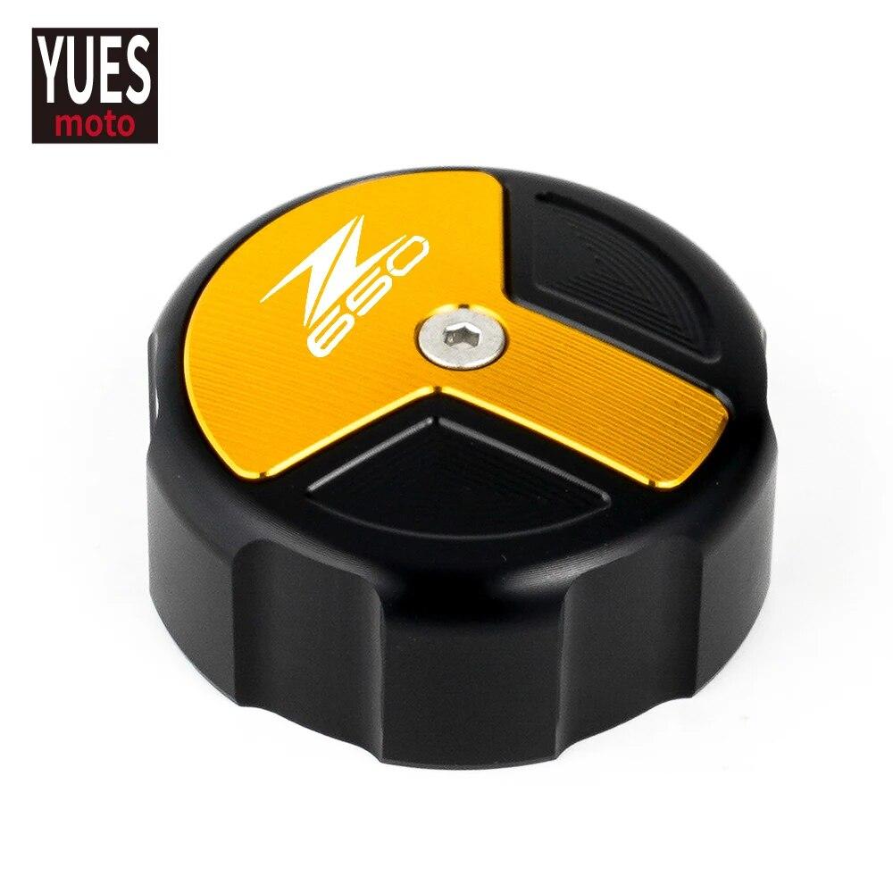 Motorcycle Accessories Front & Rear Brake Fluid Cylinder Master Reservoir Cover Cap For Kawasaki Z650 2017 2018 Universal