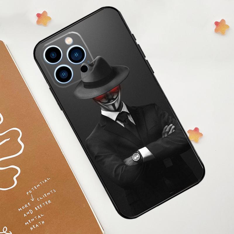 Man Suit Shirt Tie Phone Case For iPhone 18 17 Pro Max 11 14 15 16 Pro Max 12 13 mini 16 Plus 16e 17 Air Funda