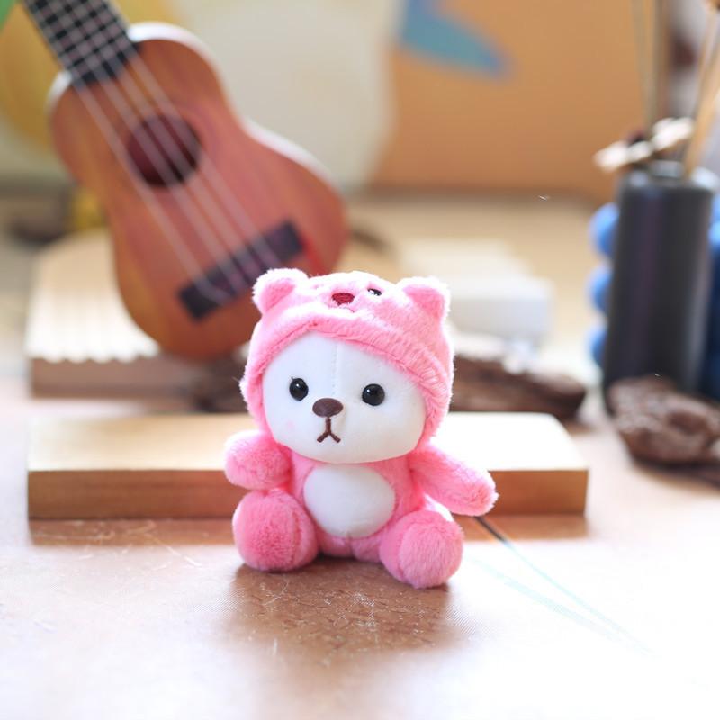 Adorable Plush Bear Keychain Cute And Soft Stuffed Animal For Bags And Backpacks