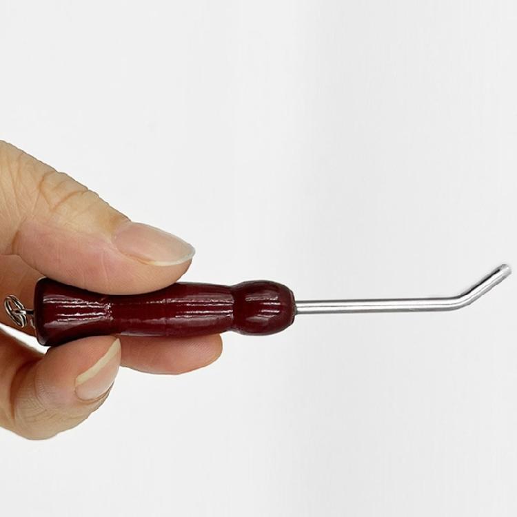 Hook Straightener Squid Jig Hook Adjuster with Wood Handle Sea Fishing Jig Hook Repair Tool Squid Hook Reshaping Tune