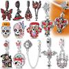 Хэллоуин Шарм Подвеска Медь Тыква Ведьма Кукла Скелет Мумия Конфета Подходит Оригинальный Браслет DIY Ювелирные Изделия