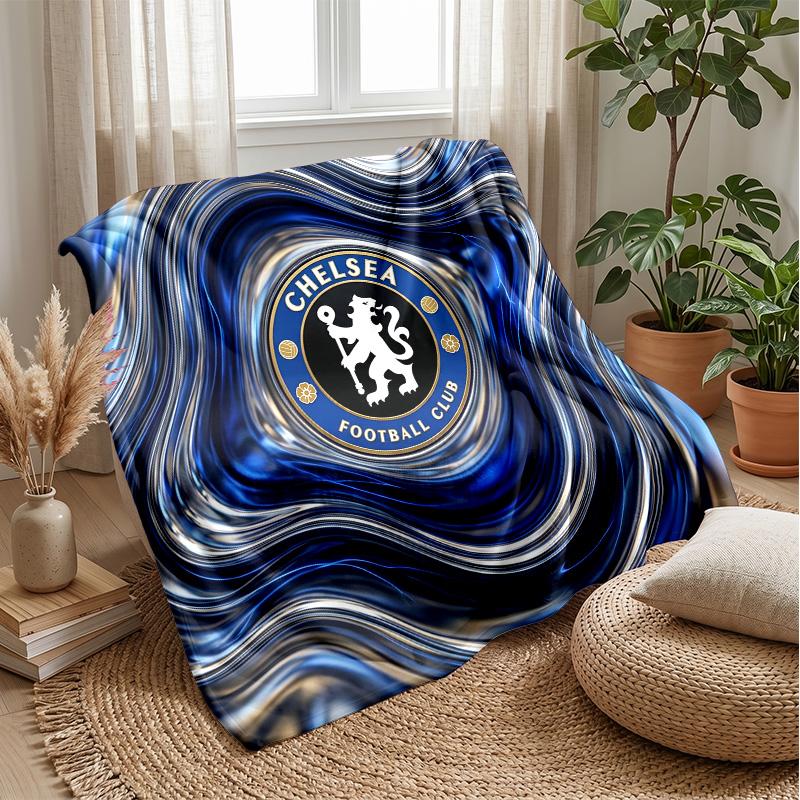 Chelsea FC Theme blanket Soft Flannel Blanket Plush Throw Blanket Cozy Sofa Bed Blanket for Home Decor