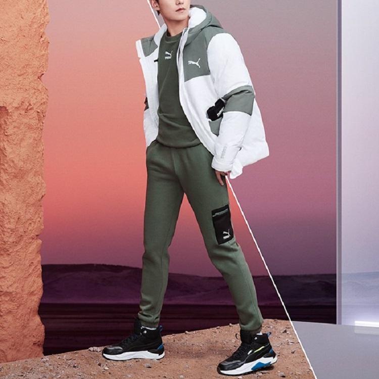 Puma Protective Down Casual Hooded Jacket Men Outerwear Grey 586604-42