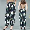Middle Aged and Elderly Mothers' Pants Summer Lantern Pants Sleeping Pants Floral Pants Long Pants