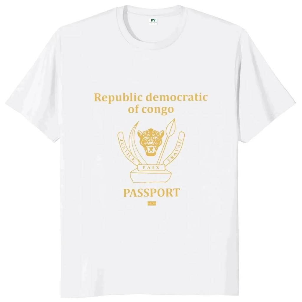 Passport Congo T Shirt Congo Lovers Tshirt 100 Cotton Casual Tee Shirts 42830 T Shirts For Unisex