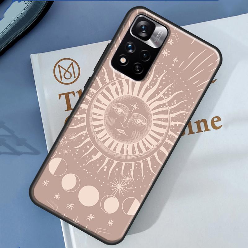 Чехол 'Солнце Луна' для Xiaomi Redmi Note 13 12 11 9 10 14 Pro 9S 10S 11S 12S Redmi 14C 10C 12C 13C Обложка