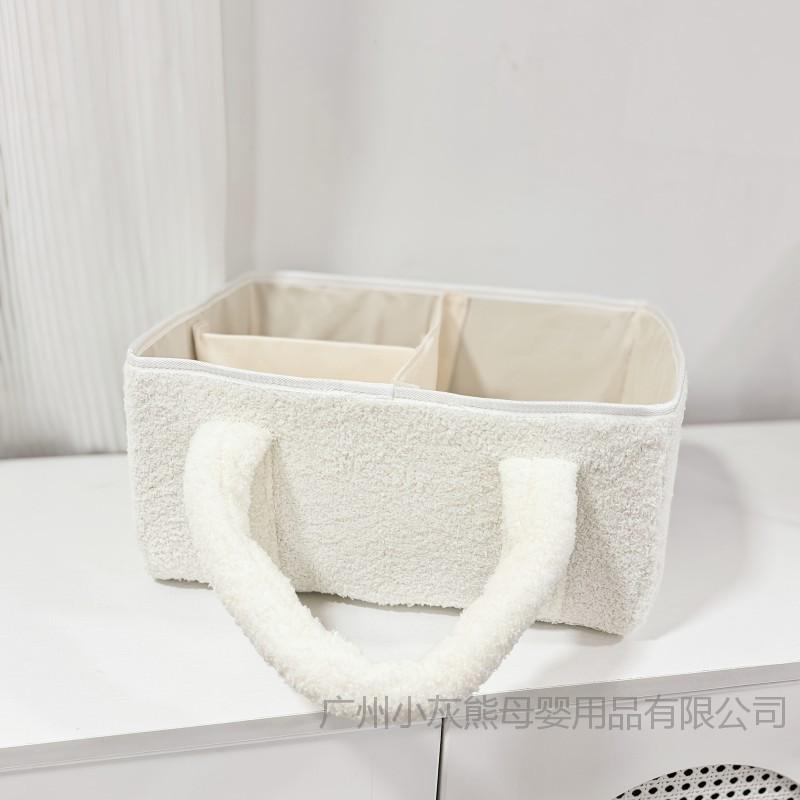 Foldable Multi‑Purpose Storage Bin Lightweight Hand‑held Fabric Storage Bag For Cosmetic Underwear Toys Home Organization