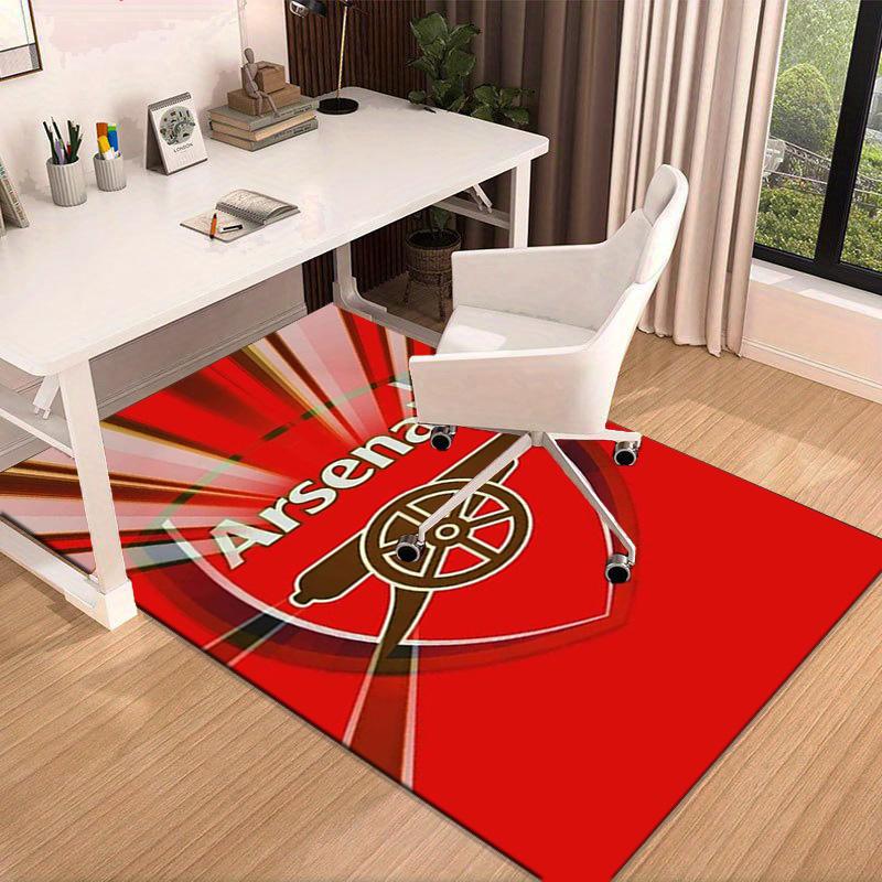 Arsenal Football Club Crest Area Rug for Office, Chair Rug, Decorative Carpet Livingroom Mat, Large Size Fan gifts Christmas gifts