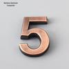 Antique Bronze 3D Number Sign for Doors (5cm) - Hotel Room or Home Header