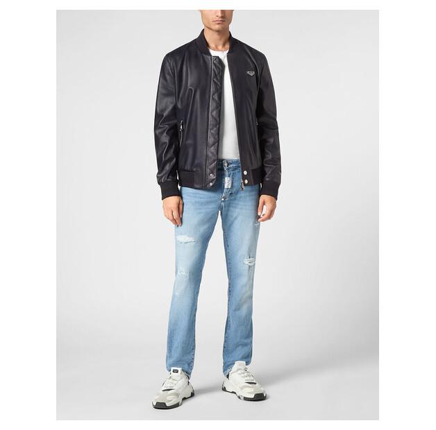 Куртка кожаная PHILIPP PLEIN 9485
