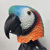 New colorful parrot mask Latex animal headgear Cosplay for masquerade parties Funny props