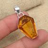 Honey Topaz Gemstone Jewelry 925 Solid Sterling Silver Handmade Elegant Pendant